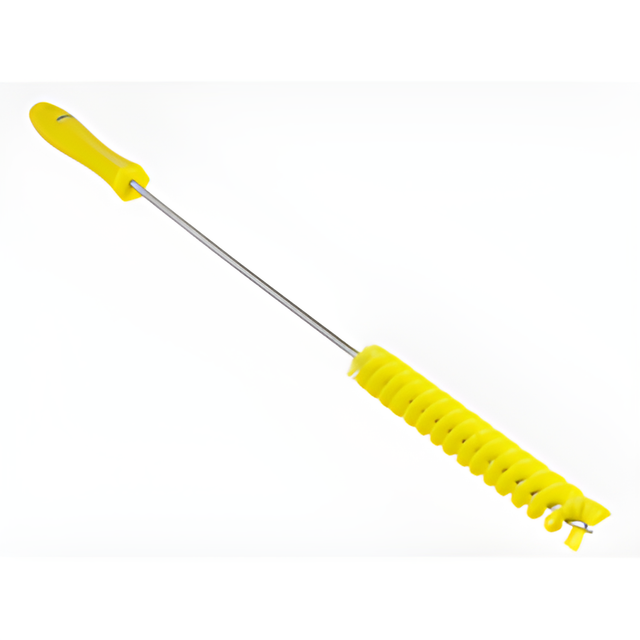 Vikan Brush, Medium Bristles, 0.9" Wide, 20" Long, Yellow – 1 Ea