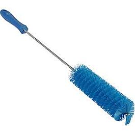 Vikan Brush, Stiff Bristles, 1.5" Wide, 20" Long, Blue - 1 Ea
