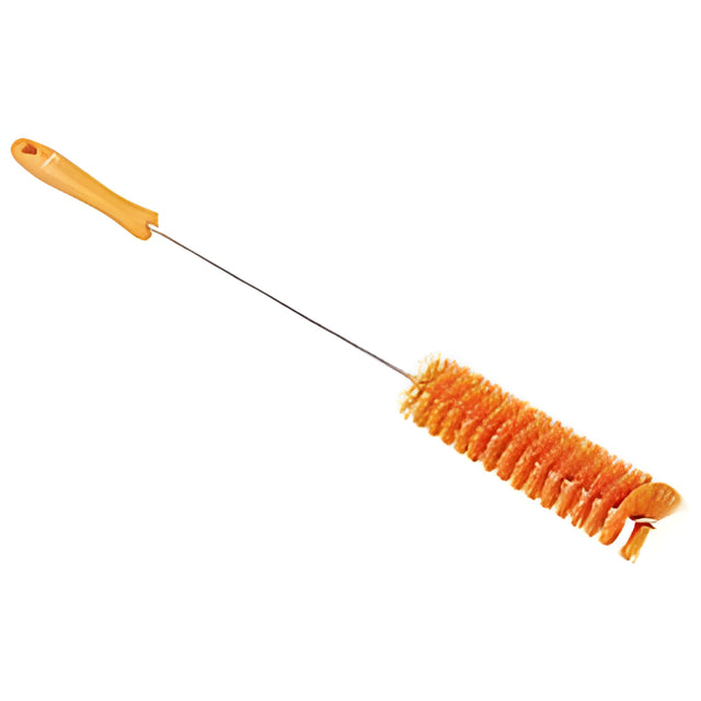 Vikan Brush, Stiff Bristles, 1.5" Wide, 20" Long, Orange – 1 Ea