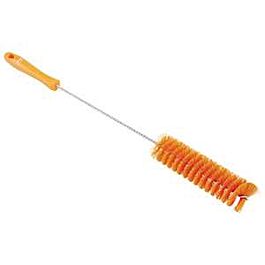 Vikan Brush, Stiff Bristles, 1.5" Wide, 20" Long, Orange - 1 Ea