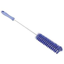 Vikan Brush, Stiff Bristles, 1.5" Wide, 20" Long, Purple - 1 Ea