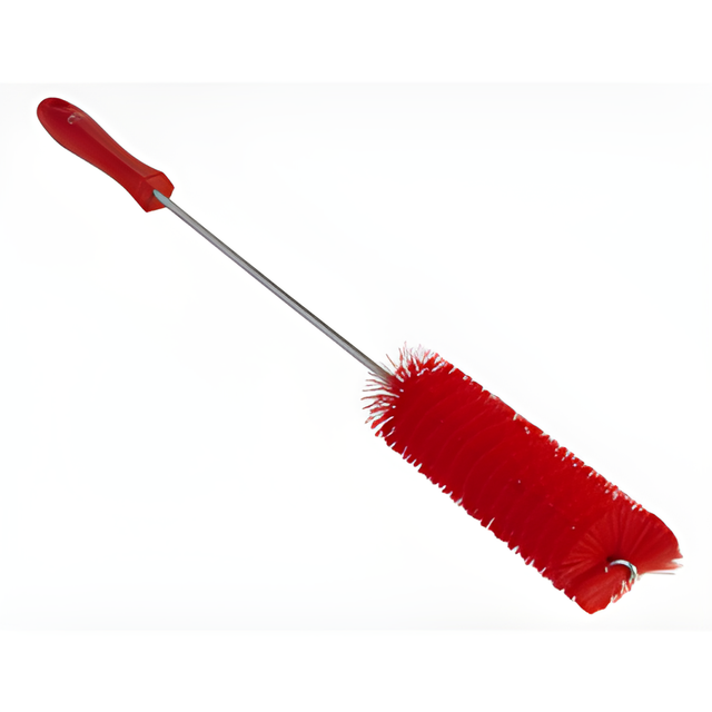 Vikan Brush, Stiff Bristles, 1.5" Wide, 20" Long, Red – 1 Ea