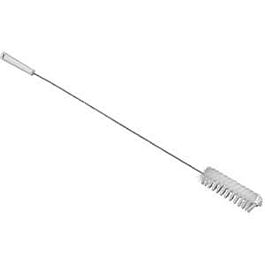 Vikan Brush with Flexible Handle, Medium Bristles, 36" Long, White - 1 Ea