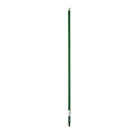 Vikan Deck Scrub Telescopic Handle, 62"-113", Brush/ Pad Holder, Green- 1 each