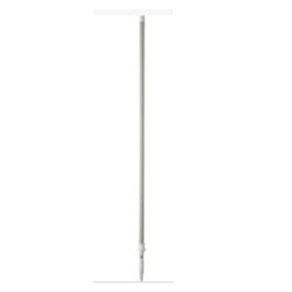 Vikan Deck Scrub Telescopic Handle, 62"-113", Brush/ Pad Holder, White- 1 each