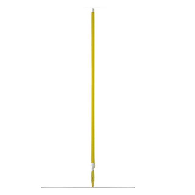 Vikan Deck Scrub Telescopic Handle, 62"-113", Brush/ Pad Holder, Yellow