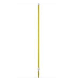 Vikan Deck Scrub Telescopic Handle, 62"-113", Brush/ Pad Holder, Yellow- 1 each