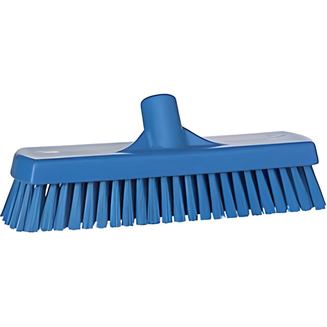 Vikan Deck & Wall Scrub Brush, Stiff Bristles, 12", Polyester, Blue – 1 Ea