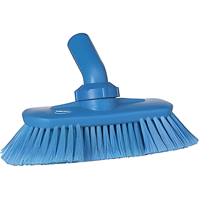 Vikan Deck & Wall Scrub Brush, Stiff Bristles, 19", Polyester, Blue – 1 Ea