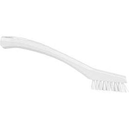 Vikan Detail Brush, Extra Stiff Bristles, 8" Long, White - 1 Ea