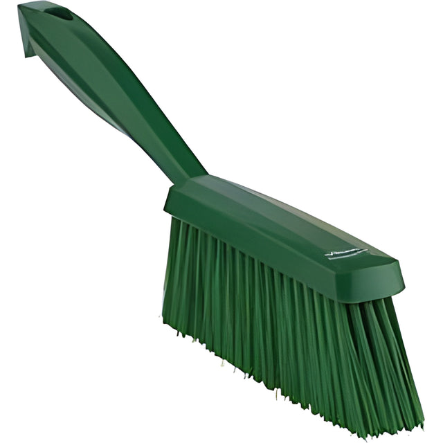 Vikan Dish Brush with Scraper, Medium Bristles, 11" Long, Green- 1 Ea