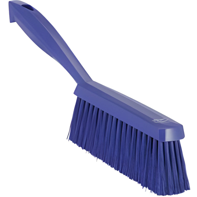 Vikan Dish Brush with Scraper, Medium Bristles, 11" Long, Purple- 1 Ea