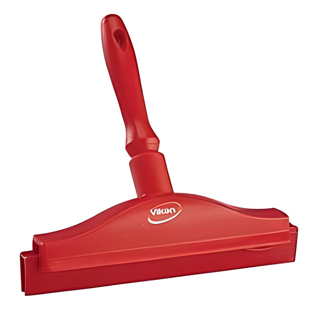 Vikan Double Blade Ultra Hygiene Squeegee, 10", Red- 1 Ea