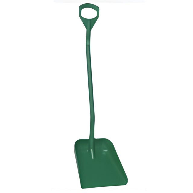 Vikan Ergonomic Large Blade Shovel, 51" Length, Plastic, Green