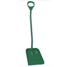 Vikan Ergonomic Large Blade Shovel, 51" Length, Plastic, Green- 1 Each