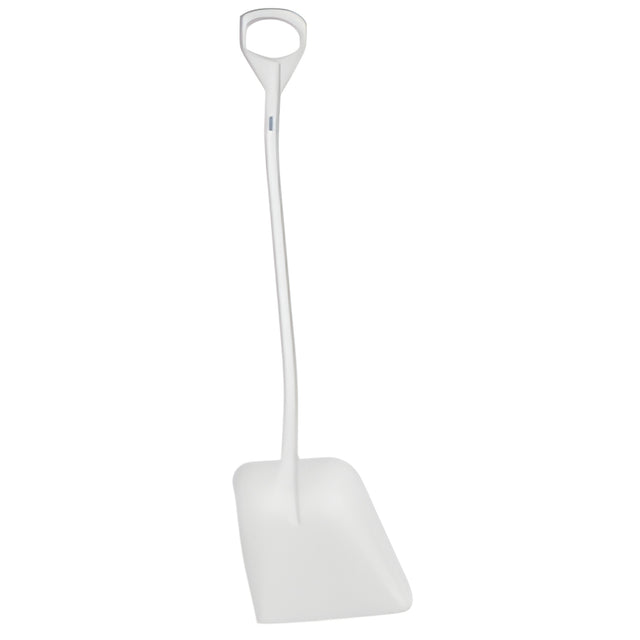 Vikan Ergonomic Large Blade Shovel, 51" Length, Plastic, White