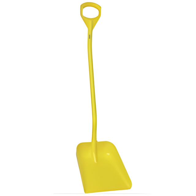Vikan Ergonomic Large Blade Shovel, 51" Length, Plastic, Yellow