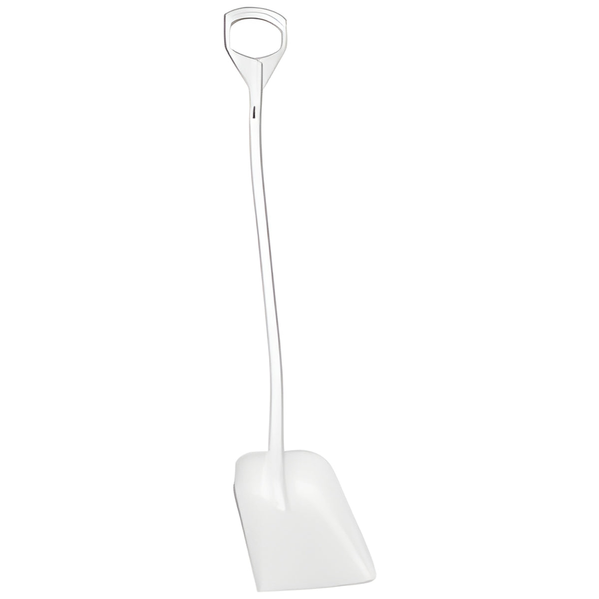 Vikan Ergonomic Small Blade Shovel, 50" Length, Plastic, White- 1 Each