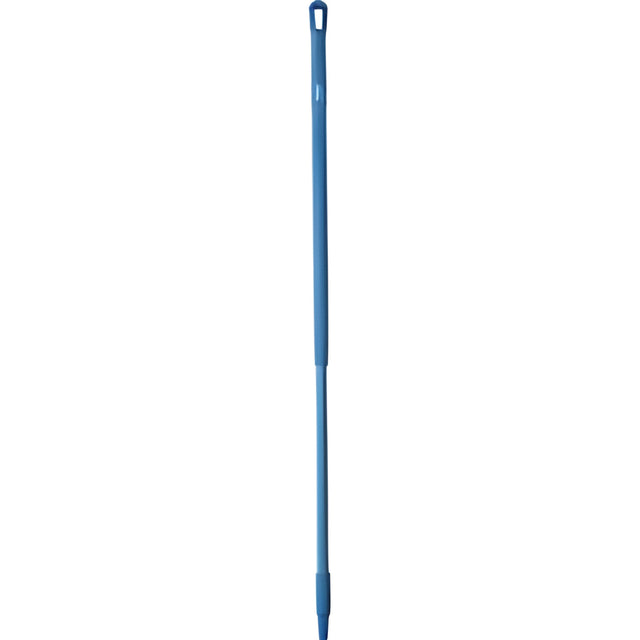 Vikan Fiberglass Handle, Euro Threaded Tip, 1-1/4" Diameter, 51" Length, Blue