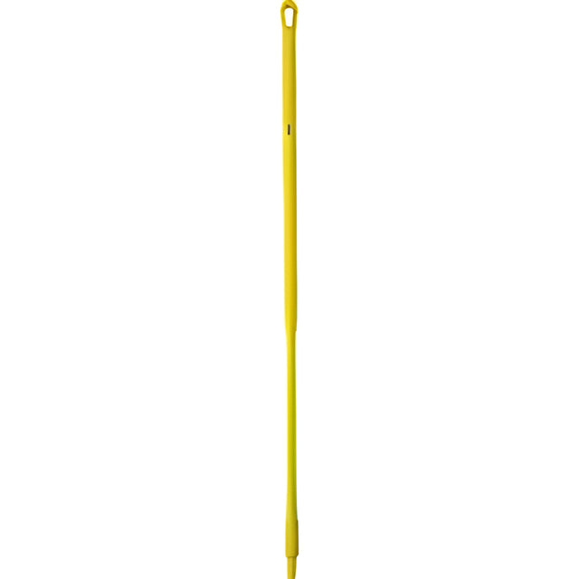 Vikan Fiberglass Handle, Euro Threaded Tip, 1-1/4" Diameter, 51" Length, Yellow