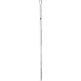 Vikan Fiberglass Handle, Euro Threaded Tip, 1-1/4" Diameter, 51" Length, White- 1 Each