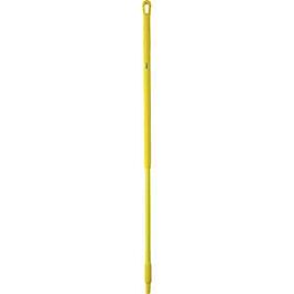 Vikan Fiberglass Handle, Euro Threaded Tip, 1-1/4" Diameter, 51" Length, Yellow- 1 Each