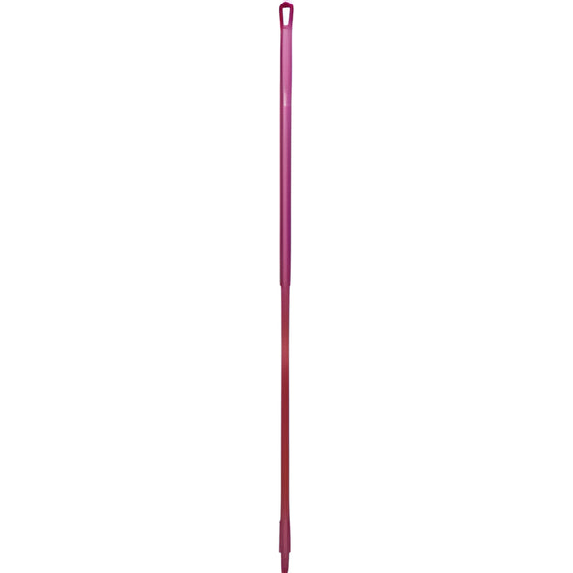 Vikan Fiberglass Handle, Euro Threaded Tip, 1-1/4" Diameter, 59" Length, Pink