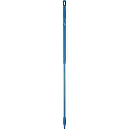 Vikan Fiberglass Handle, Euro Threaded Tip, 1-1/4" Diameter, 59" Length, Blue- 1 Each