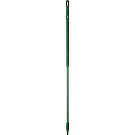 Vikan Fiberglass Handle, Euro Threaded Tip, 1-1/4" Diameter, 59" Length, Green- 1 Each