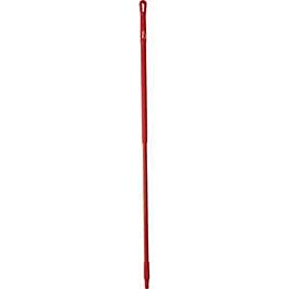 Vikan Fiberglass Handle, Euro Threaded Tip, 1-1/4" Diameter, 59" Length, Red- 1 Each