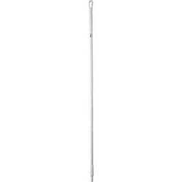 Vikan Fiberglass Handle, Euro Threaded Tip, 1-1/4" Diameter, 59" Length, White- 1 Each