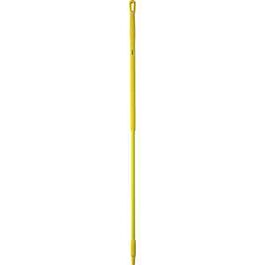 Vikan Fiberglass Handle, Euro Threaded Tip, 1-1/4" Diameter, 59" Length, Yellow- 1 Each