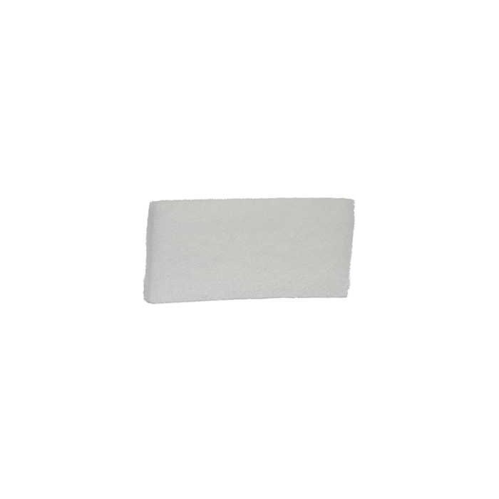 Vikan Fine Scrub Pad, 10" L x 4-1/2" W, White - 1 Ea