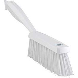 Vikan Food Hygiene Hand Brush, Medium Bristles, 13" Long, White - 1 Ea