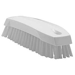 Vikan Hand Brush, Medium Bristles, 7" Long, White- 1 Each