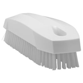 Vikan Hand Brush, Stiff Bristles, 5" Long, White - 1 Ea