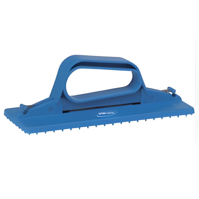 Vikan Handheld Cleaning Pad Holder, Blue