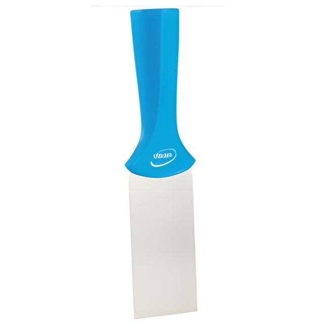 Vikan Handle-Mounted Stainless Steel Scraper, Blue, 2" W x 8" L