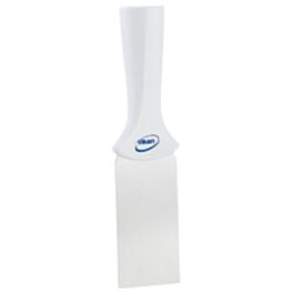 Vikan Handle-Mounted Stainless Steel Scraper, White, 2" W x 8" L - 1 Each