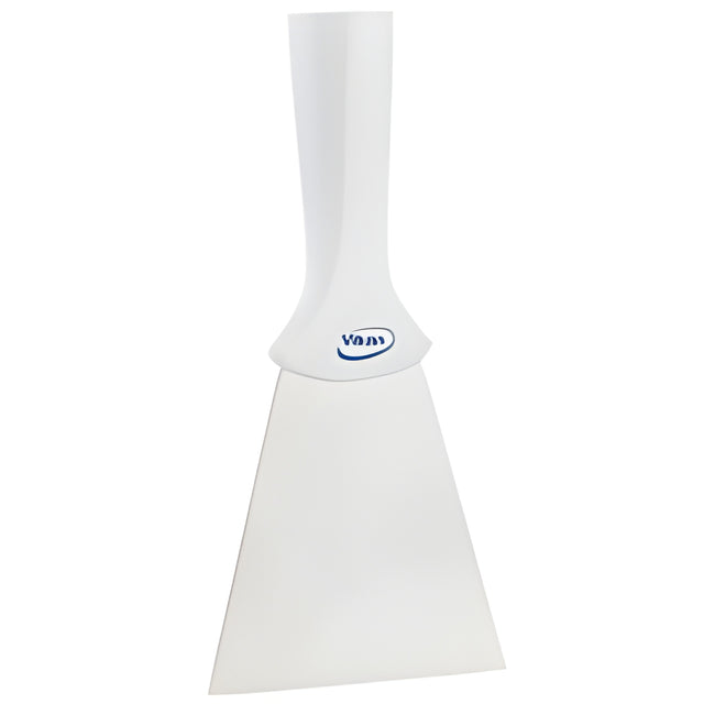 Vikan Handle-Mounted Stainless Steel Scraper, White, 4" W x 8" L