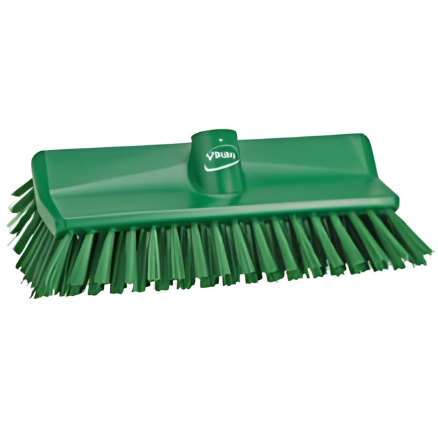Vikan High-Low Brush, Medium Bristles, 10-1/4" Long, Green – 1 Ea