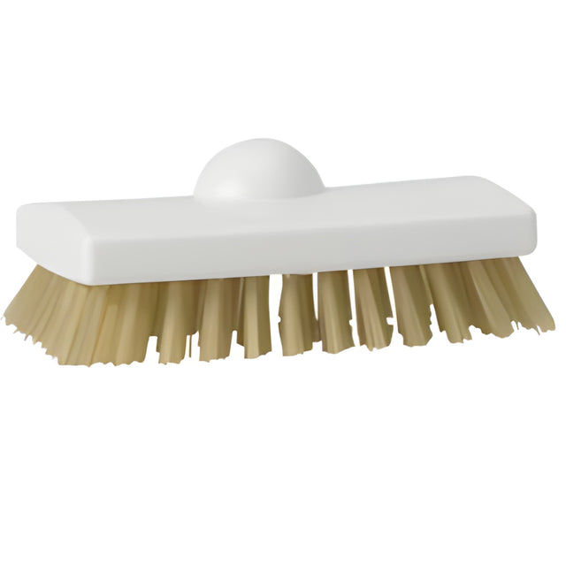 Vikan High Temperature Brush, Extra Stiff Bristles, 5-9/10" Long, White