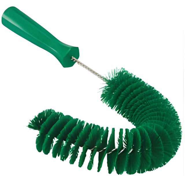 Vikan Hooked Brush, Medium/Stiff Bristles, 15-1/2" Long, Green – 1 Ea