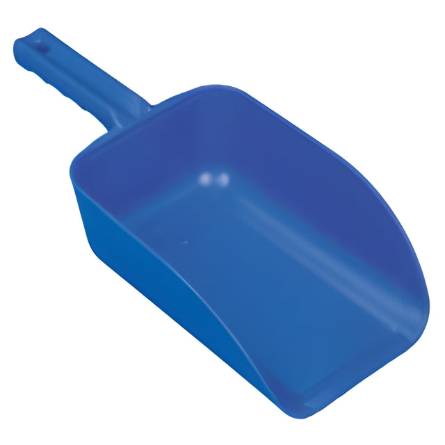 Vikan Large Hand Scoop, Plastic, Blue, 82 oz