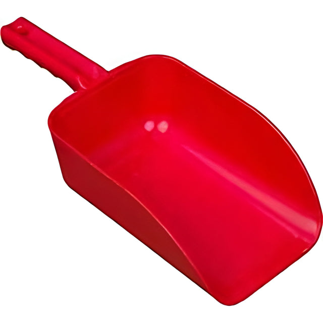 Vikan Large Hand Scoop, Plastic, Red, 82 oz