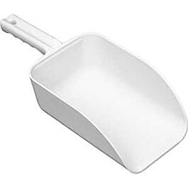 Vikan Large Hand Scoop, Plastic, White, 82 oz.- 1 Each