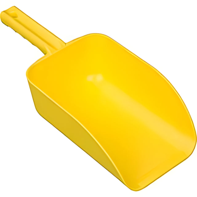 Vikan Large Hand Scoop, Plastic, Yellow, 82 oz