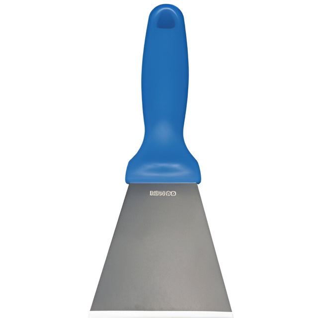 Vikan Large Stainless Steel Scraper, Blue, 3" W x 9" L