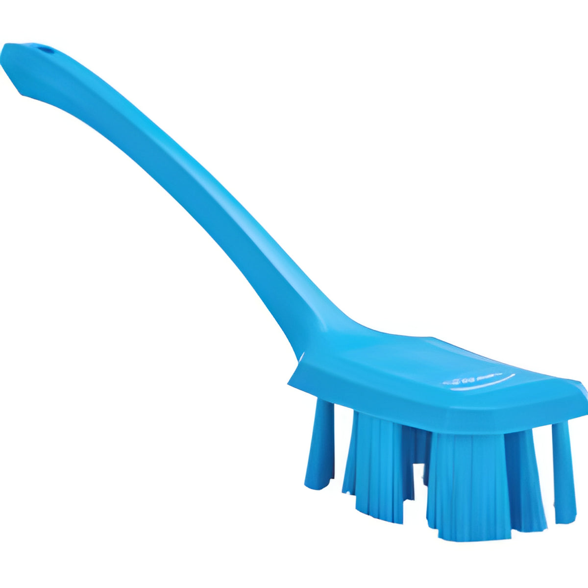 Vikan Long Handle UST Brush, Stiff Bristles, 15-1/2" Long, Blue - 1 Each