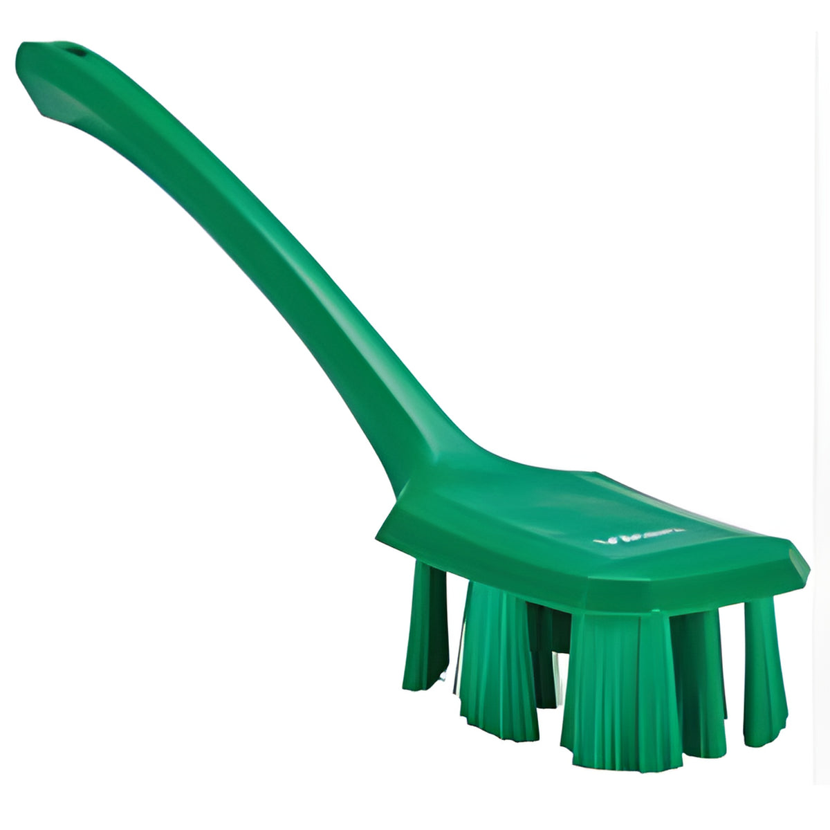 Vikan Long Handle UST Brush, Stiff Bristles, 15-1/2" Long, Green - 1 Each